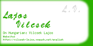 lajos vilcsek business card